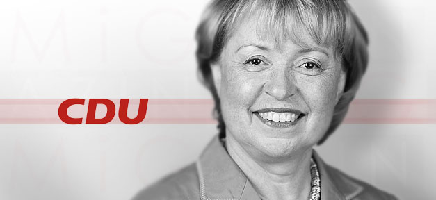 "Der demografische Wandel bringt auch Chancen für die Integration" Maria Böhmer (CDU), Staatsministerin für Integration © bundesregierung.de, bearb. MiG