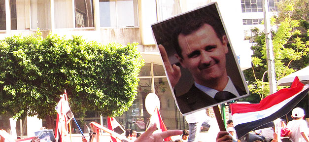 Brisanter Vorstoß: EU-Länder werben für Kontakte zu Syrien Pro Bashar El-Assad Demonstration in Syrien © Tuchtenhagen