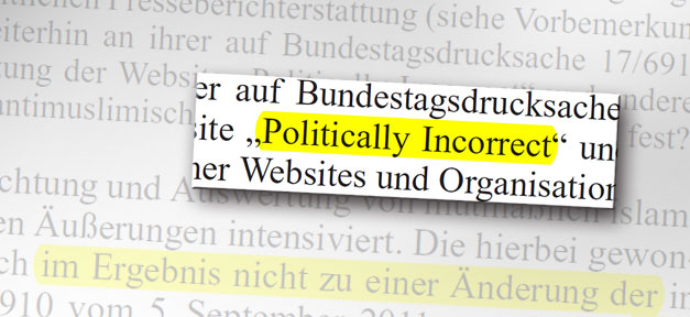 Verfassungsschutz beobachtet islamfeindlichen Blog Politically Incorrect, Blog, Islamfeindlichkeit, Verfassungsschutz, Beobachtung