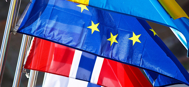 Europäer denken über Flüchtlingspolitik ähnlich Fahnen, EU, Europäische Union, Flaggen, Europa