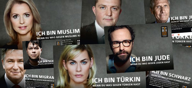 Die Plakate von Gesich zeigen! - Collage MiG