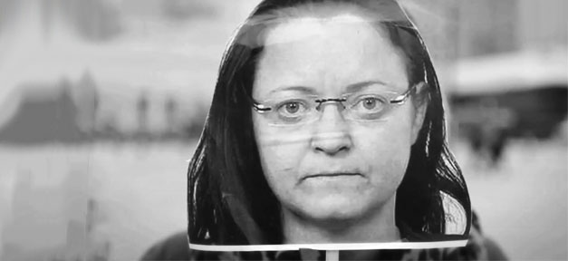 Beate Zschäpe, weibliches Mitglied der NSU-Terrorgruppe © Du hast die Macht, bearb. MiG