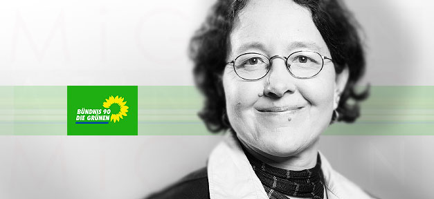 Vielfalt in Leipzig erwünscht Monika Lazar, Leipziger Bundestagsabgeordnete von Bündnis 90/Die Grünen © monika-lazar.de, bearb. MiG