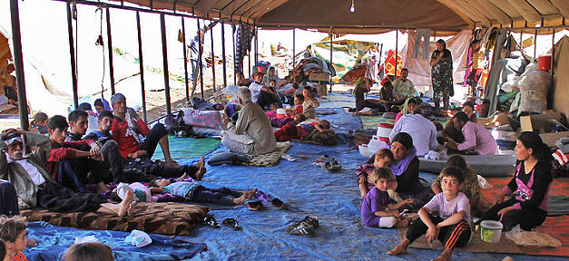Deutschland gewährt weniger Jesiden Asyl Ein Flüchtlingslager im Nord-Irak © DFID - UK Department for International Development @ flickr.com (CC 2.0), bearb. MiG
