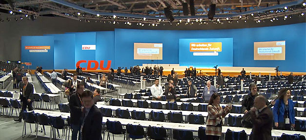Kein Wort zum NSU, kein Wort über Rechtsextremisten, dafür Islamismus satt Kurz vor dem CDU Parteitag 2014 in Köln © CDU.TV
