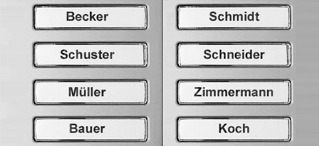 Ausländischer Name mindert Chance auf Mietwohnung Klingel © MiG