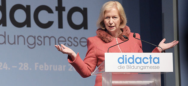 Integration von Zuwanderern ins Bildungssystem verstärken Johanna Wanka, Bildungsministerin, Bildung, didacta, Messe