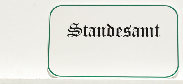 Der Schalter im Brustkorb Standesamt, Name, Urkunde, Verwaltung, Ehe, Hochzeit