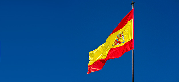 Erstes Rücknahme-Abkommen mit Spanien geschlossen Spanien, Flagge, Fahne