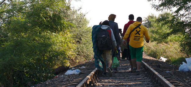 Enquete-Kommission zur Bekämpfung von Fluchtursachen gefordert Flüchtlinge, Ungarn, Gleis, Bahn, Asyl, Asylbewerber, fleuchtlinge