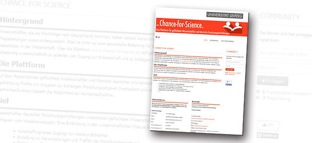 Website für geflüchtete Wissenschaftler Chance for Science, wissenschaft, wissenschaftler, geflüchtete, flüchtlinge