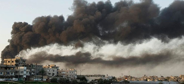 Nach Hamas-Gräuel in Israel humanitäre Katastrophe im Gazastreifen Bombe, Rauch, Krieg, Feuer, Palästina