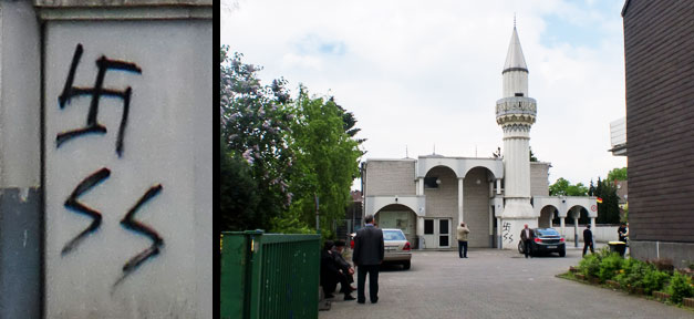 Schon 24 Angriffe auf Moscheen in diesem Jahr Moschee, Hakenkreuz, Rechtsextremismus, Straftat
