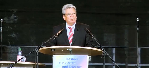 Bundespräsident will aus Altersgründen nicht erneut kandidieren Joachim Gauck, Bundespräsident, Präsident, rostock, lichtenhagen