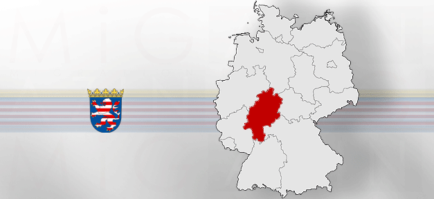 Hessen, Land, Deutschland, Karte, Grenze