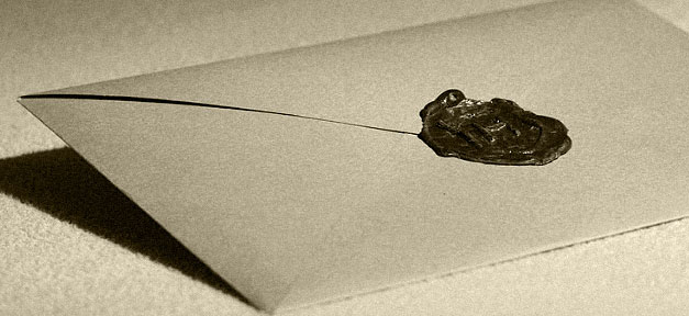 Die berühmte Oma von Sonja Tesch Brief, Umschlag, Briefumschlag, Siegel, Geschichte, Alt