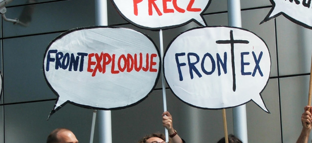 Frontex startet mit mehr Kompetenzen und besserer Ausstattung Frontex, Demo, Demonstration, EU, Grenzschutz, Küstenschutz