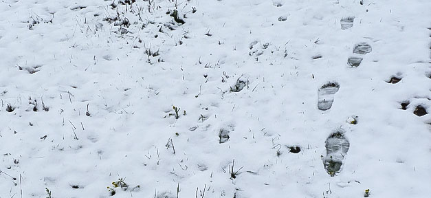 Winter bedroht Flüchtlinge in Südosteuropa Winter, Schnee, Fußstapfen, Kälte, Kalt