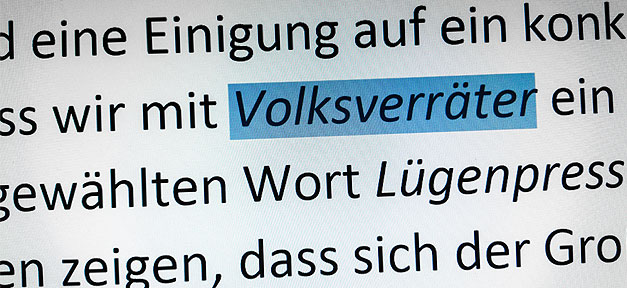 Unwort des Jahres 2016 ist "Volksverräter" Volksverräter, Unwort, 2016, Unwort des Jahres
