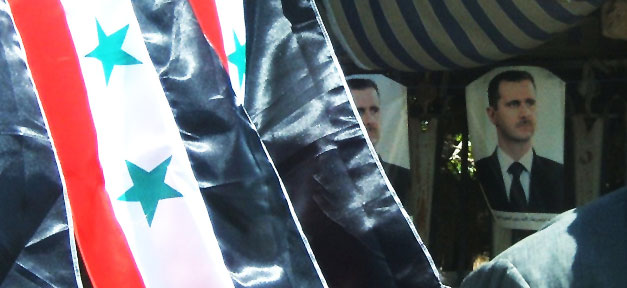 Zuversicht bei neuem Anlauf zu Syrien-Friedensgesprächen Baschar al-Asaad, Asaad, Syrien, Fahne, Flagge
