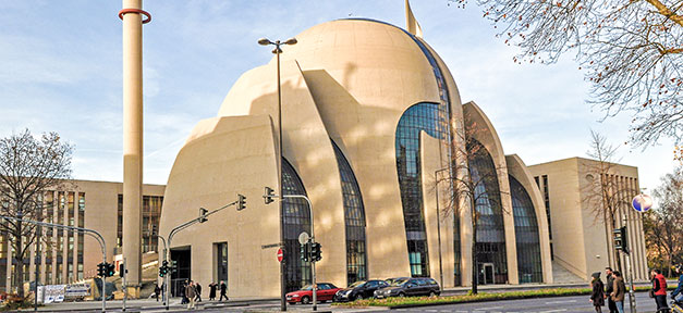 Bombendrohung in Kölner Ditib-Zentralmoschee Moschee, Minarette, Ditib, Köln, Islam, Muslime