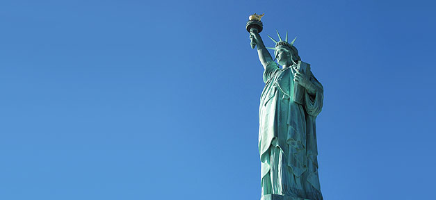 Trump setzt weiter auf harte Linie bei Einwanderung Freiheitsstatue, Liberty, USA, Amerika, New York