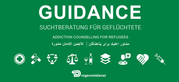 Suchthilfe für Geflüchtete - Ehrenamtliche Unterstützer gesucht! Guidance, Drogennotdienst, Geflüchtete, Ehrenamt