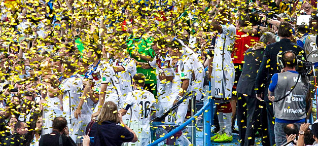 Vielfalt wurde mit Erfolgsversprechen verknüpft Fussball, Weltmeisterschaft, Jubel, 2014, Nationalmannschaft, DFB