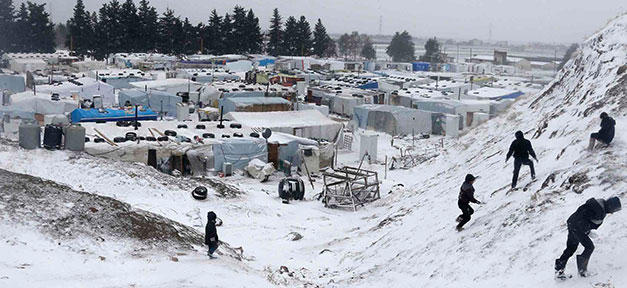 Weltgemeinschaft sagt sechs Milliarden Euro für Syrien-Hilfe zu Flüchtlinge, Winter, Kälte, Flüchtlingslager, Syrer, Kinder