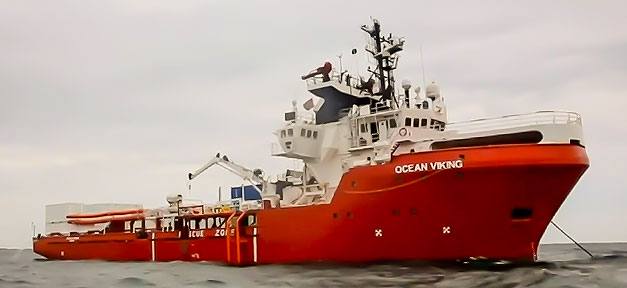 Flüchtlinge werden auf sechs Länder verteilt Seenotretter, Schiff, Ocean Viking, Mittelmeer, Flüchtlingspolitik