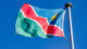 Namibia, Flagge, Fahne, Land, Fahnenmast, Afrika