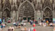Menschen, Dom, Köln, Gesellschaft, Sitzen, Treppe