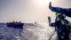 Seenotrettung, Mittelmeer, Flüchtlinge, Boot, Hilfe, Einsatz