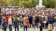 In Frankfurt demonstrieren Menschen gegen das Regime im Iran Demo, Demonstration, Iran, Regime, Kopftuch, Frauen, Frauenrechte