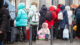 Polens Präsident stoppt Kindergeld für Ukrainer Geflüchtete, Flüchtlinge, Ukraine, Flucht, Winter, Schnee, Winter