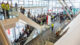 Auf der Frankfurter Buchmesse steht auch die Ukraine im Fokus Buchmesse, Frankfurt, Menschen, Treppe, Rolltreppe, Bücher, Literatur
