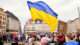 Junge Ukrainer suchen verstärkt Schutz in Deutschland Ukraine, Demonstration, Fahne, Flagge, Flucht, Menschen, Demo