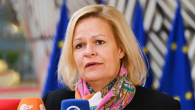 Faeser sieht SPD und Union bei Migration nicht weit auseinander Nancy Faeser, Bundestag, Bundesinnenministerin, SPD, Innenministerin, Ministerin