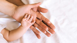 Hände, Vater, Mutter, Baby, Familie, Hand