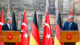 Scholz und Erdoğan rücken enger zusammen Olaf Scholz, Recep Tayyip Erdoğan, Deutschland, Türkei, Pressekonferenz, Fahne, Flagge