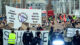 Fällt die Brandmauer der Union af‘d Kopf? Demo, Demonstration, AfD, CDU, CSU, Friedrich Merz, Menschen, Protest